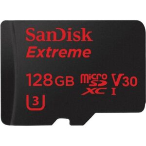 Sandisk microSDXC Extreme 128 GB (A1 / V30 / U3 / UHS-I / Cl.10 / 100 MB/s) + Adapter "Mobile" (173422)