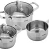 Lafer 84651 EX 5-tlg. inkl. Glasdeckel induktionsgeeignet Topfset