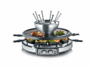 Severin RG 2348 schwarz/Edelstahl Raclette & Fondue