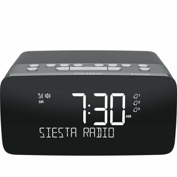 Pure Siesta Charge schwarz DAB+-Radiowecker