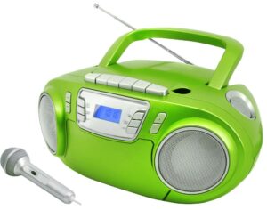 Soundmaster SCD5800 grün Radiorekorder mit CD-Spieler und Kassettendeck