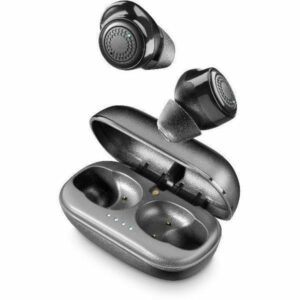 CellularLine PETIT kabellose Stereo in ear Kopfhörer mit Lade-Box schwarz