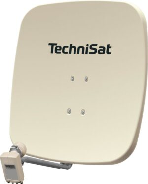 Technisat SATMAN 65 inkl. 40 mm Quattro-Switch-LNB Satellitenschüssel beige