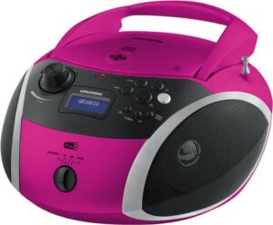 Grundig GRB 4000 BT DAB+ pink/silber Radiorekorder mit CD-Spieler