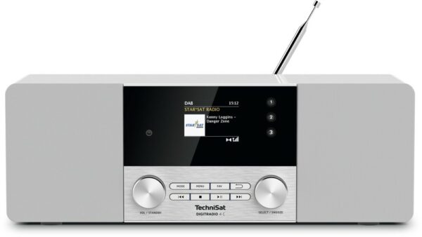 Technisat DIGITRADIO 4 C DAB+/UKW-Stereoradio weiß