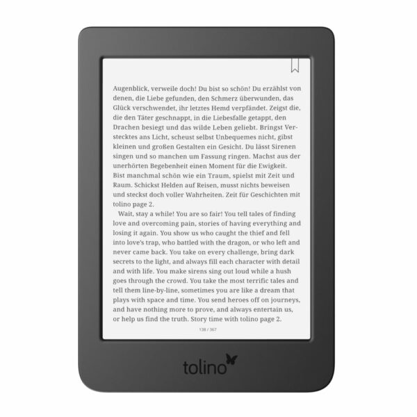 tolino page 2 schwarz eBook-Reader