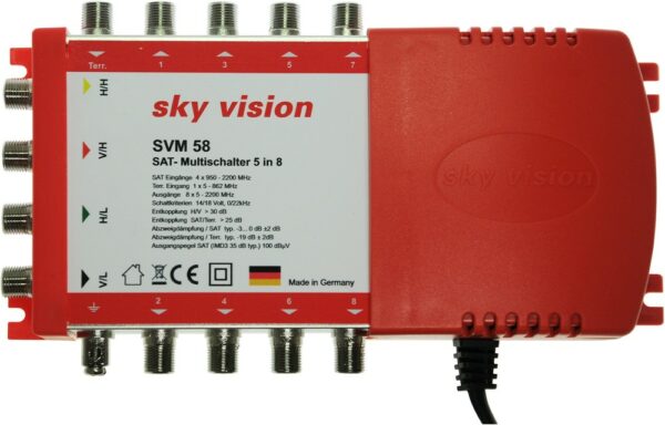 sky vision SVM 58 Multischalter 5 auf 8 Multischalter & Verteiler