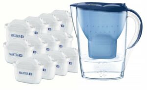 Brita Marella blau Jahrespaket inkl. 12 MAXTRA+ Wasserfilter