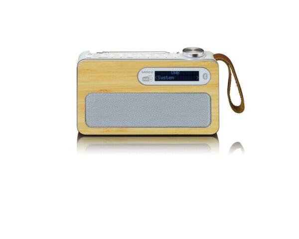 Lenco PDR-040 Bamboo White DAB+ Radio