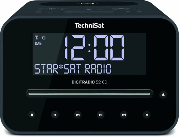 Technisat DIGITRADIO 52 CD schwarz DAB+-Radiowecker