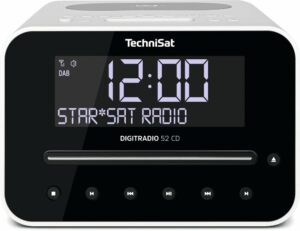Technisat DIGITRADIO 52 CD weiß DAB+-Radiowecker