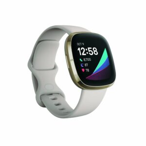 Fitbit Sense Lunar White Soft Gold Smartwatch