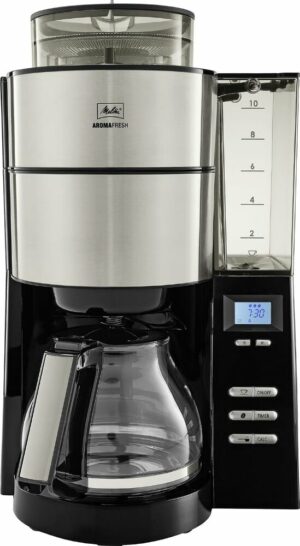 Melitta 1021-02 Aroma Fresh Glas schwarz/Edelstahl Filterkaffeemaschine