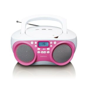 Lenco SCD-301 pink Radiorekorder mit CD-Spieler