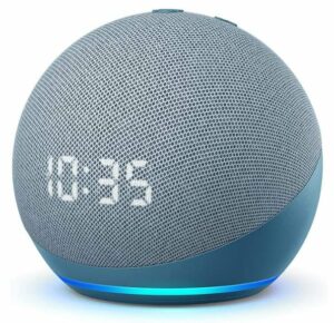Amazon Echo Dot mit Uhr (4.Generation) blau