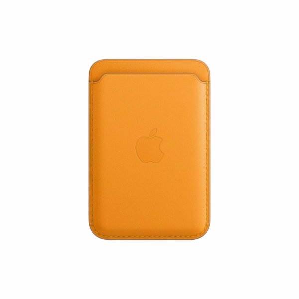 Apple iPhone Leder Wallet mit MagSafe - California Poppy Handyhülle