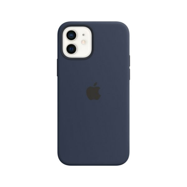 Apple iPhone 12 | 12 Pro Silikon Case mit MagSafe - Dunkelmarine Handyhülle