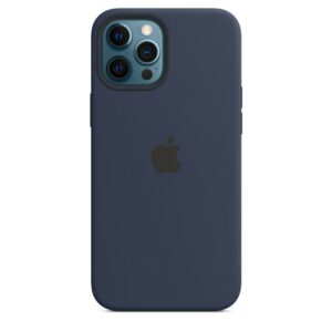 Apple iPhone 12 Pro Max Silikon Case mit MagSafe - Dunkelmarine Handyhülle