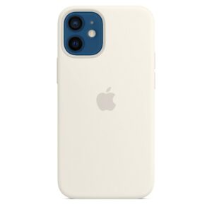 Apple iPhone 12 mini Silikon Case mit MagSafe - Weiß Handyhülle