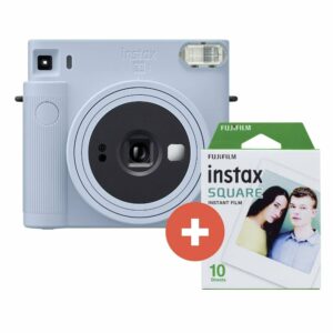 Fujifilm Instax Square SQ1 glacier blue incl. Film (10 Blatt) Sofortbildkamera