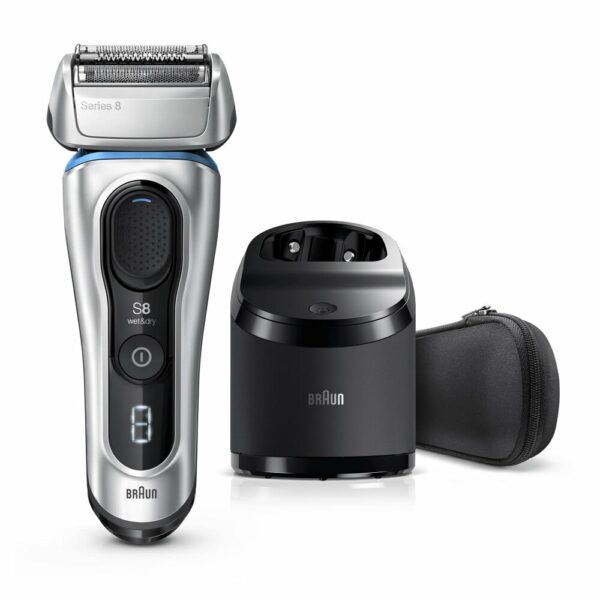 Braun Series 8 8370cc mit Reinigungsstation Silber Herrenrasierer