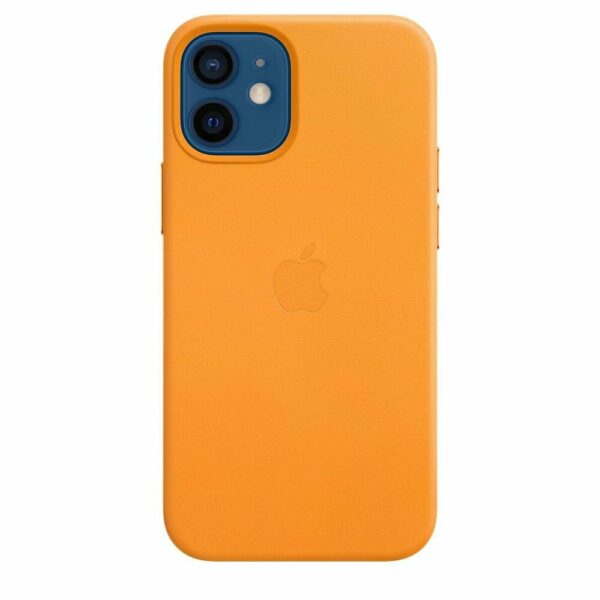 Apple iPhone 12 mini Leder Case mit MagSafe – California Poppy Handyhülle