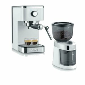 Graef salita Set weiß (ES401 + Kaffeemühle CM202) Siebträger-Espressomaschine