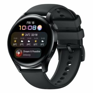 Huawei Watch 3 Black Fluoroelastomer Smartwatch