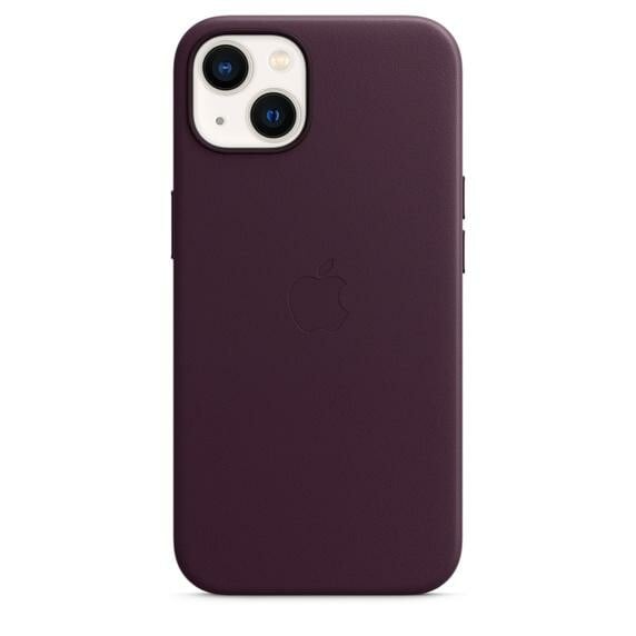 Apple iPhone 13 Leder Case mit MagSafe - Dunkelkirsch ( MM143ZM/A) Handyhülle
