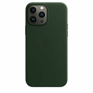 Apple iPhone 13 Pro Max Leder Case mit MagSafe - Schwarzgrün (MM1Q3ZM/A) Handyhülle
