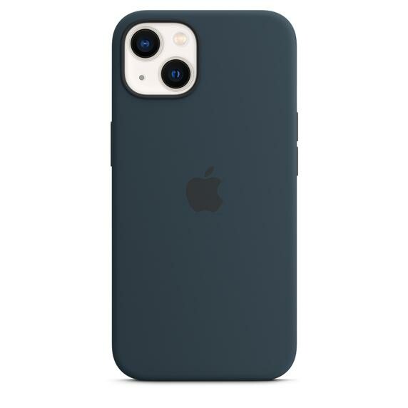 Apple iPhone 13 Silikon Case mit MagSafe - Abyssblau (MM293ZM/A) Handyhülle
