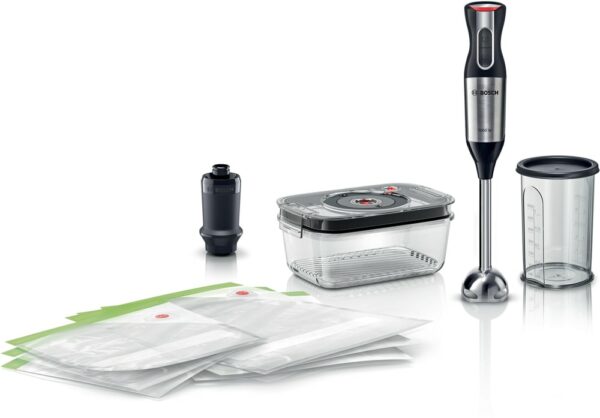 Bosch ErgoMixx Style MS6CM61V2 Inklusive Vakuum-Frischhaltesystem Stabmixer-Set