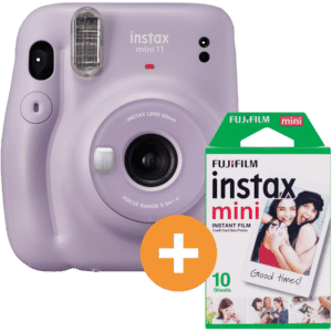 Fujifilm Instax Mini 11 lilac-purple Film-Set inkl. 10er instax mini Film Sofortbildkamera