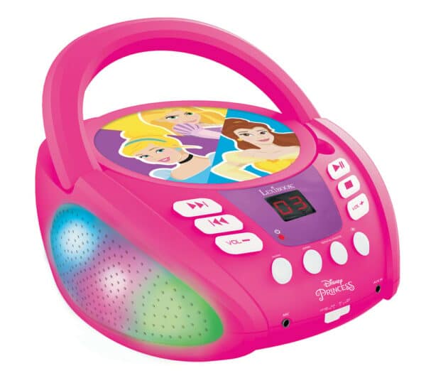 Lexibook Disney Princess Bluetooth CD-Spieler mit Lichtern RCD109DP
