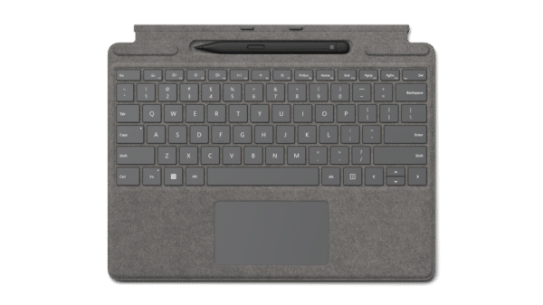 Microsoft Pro Signature Keyboard mit Slim Pen 2 Platin Tablet-Tastatur
