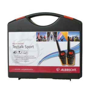 Albrecht Tectalk Sport Komplett-Set im Hartschalenkoffer schwarz/orange Walkie-Talkie