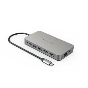 Hyper HyperDrive Duel HDMI 10-in1 Travel Dock für M1 MacBook silber