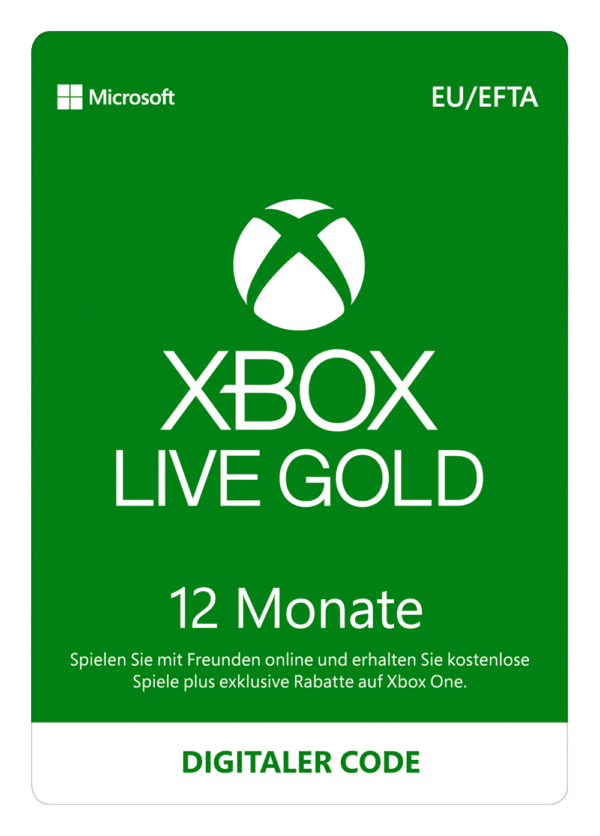 Microsoft Xbox Live Gold - 12 Monate