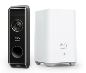 eufy Video Türklingel Doorbell Dual Cam 2K Pro batteriebetrieben inkl. HomeBase 2 schwarz