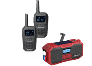 Albrecht PMR-Advanced Notfall-Set bestehend aus DR 112 DAB+ Radio und 2x Funkgeräte Tectalk Outdoor