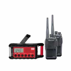 Albrecht PMR-Premium Notfallset bestehend aus ER 300 Radio und 2x Funkgeräte G15 Pro