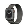 Apple Watch Series 8 GPS + Cellular 45mm Edelstahlgehäuse Graphite mit Graphite Milanese Armband