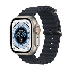Apple Watch Ultra GPS + Cellular 49mm Titangehäuse mit Mitternacht Ozean Armband