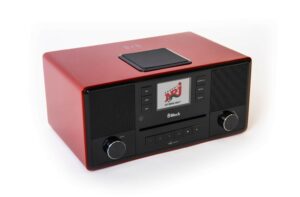 Block DAB+ Internetradio mit CD-Player AURORA Smartradio Hochglanz-rot