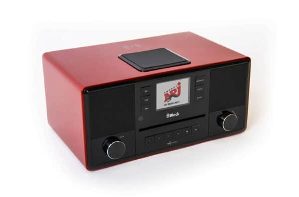 Block DAB+ Internetradio mit CD-Player AURORA Smartradio Hochglanz-rot