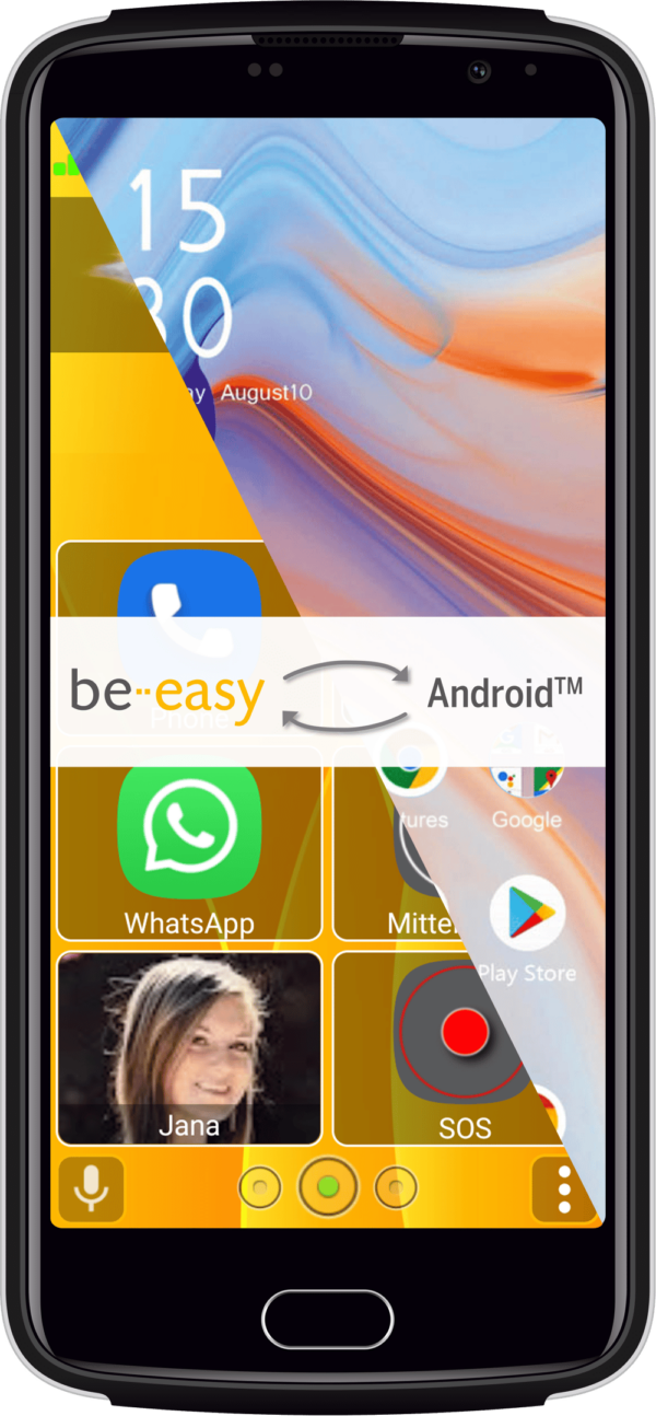 Beafon M7 Premium schwarz mit induktiver Ladung Smartphone