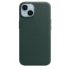 Apple iPhone 14 Leder Case mit MagSafe - Waldgrün Handyhülle