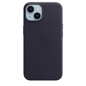 Apple iPhone 14 Leder Case mit MagSafe - Tinte Handyhülle