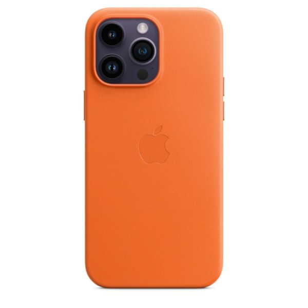 Apple iPhone 14 Pro Max Leder Case mit MagSafe - Orange Handyhülle