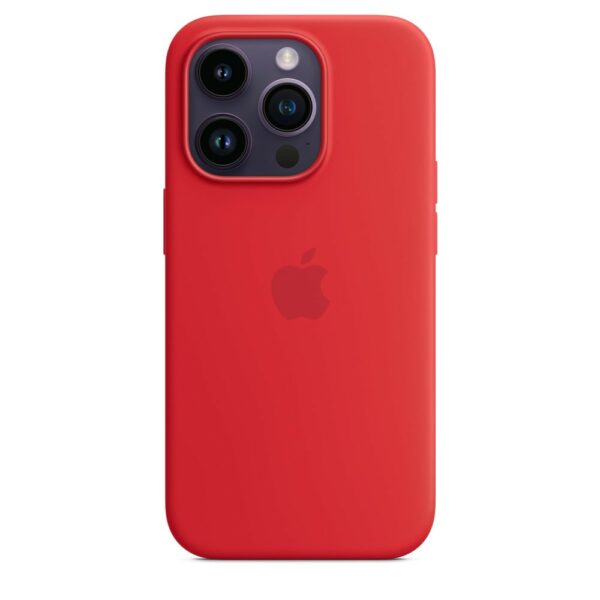 Apple iPhone 14 Pro Silikon Case mit MagSafe - (PRODUCT)RED Handyhülle